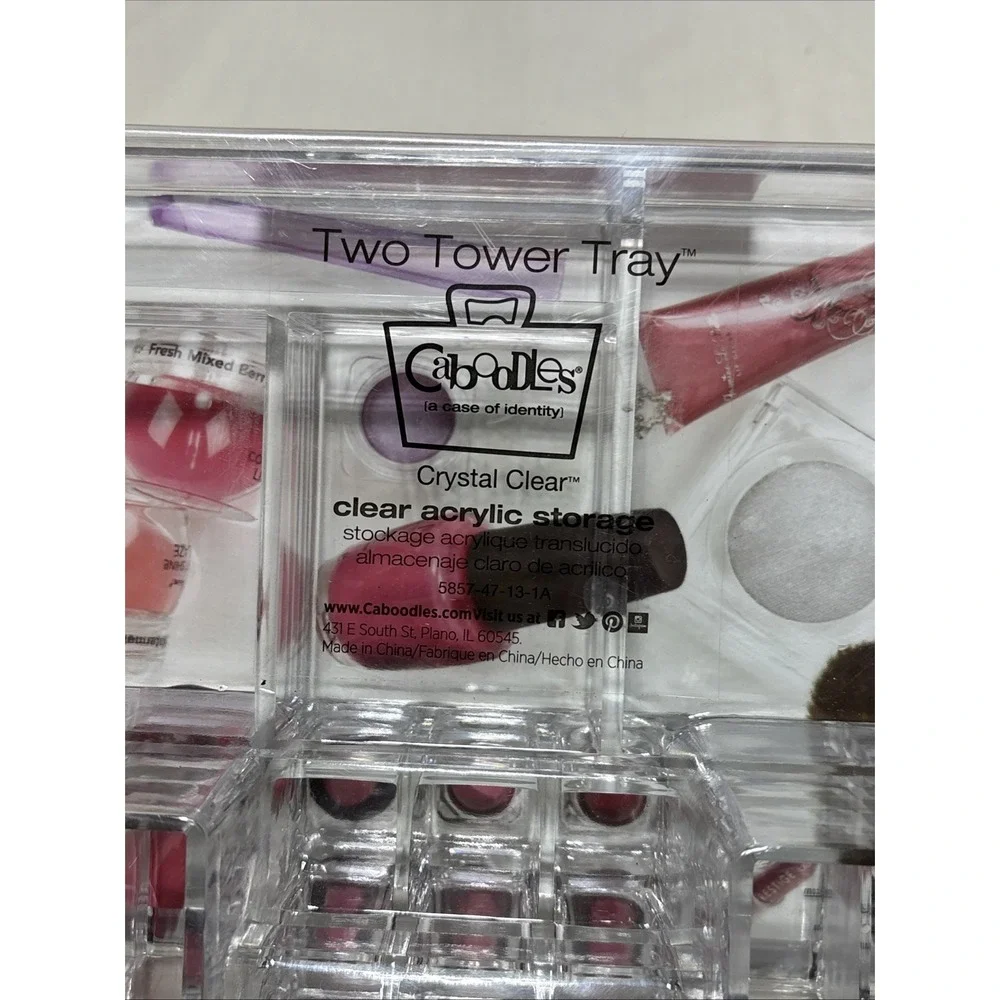 Caboodles‎ Crystal Clear Cosmetic Makeup Keeper Tray Organizer BNIP